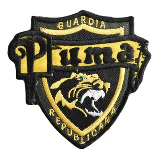 Parche Bordado Velcro Puma Guardia Republicana Dif Colores Color Amarillo Gr