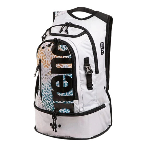 Mochila De Natación Arena Fast Pack 3.0 Planet Water Color Plateado Diseño De La Tela Liso