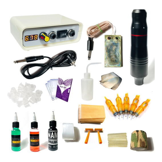 Kit Tattoo Completo Nacional Con Maquina Pen Biomaster