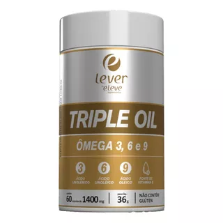 Triple Oil Ômega 3 6 9 1400mg 60 Caps