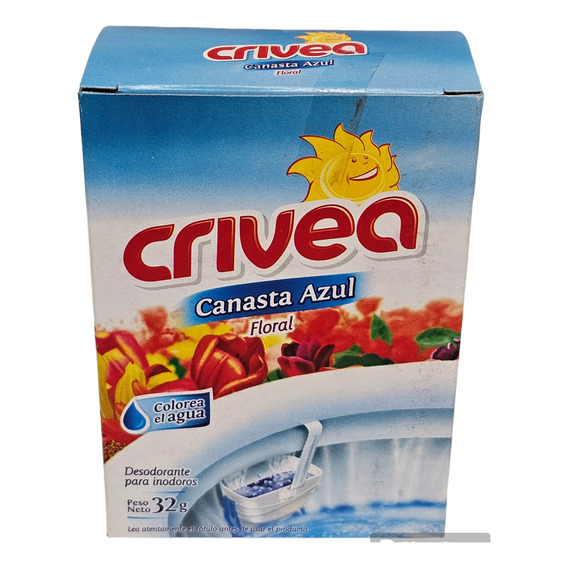 Canasta Completa Para Inodoro Crivea 32g Floral