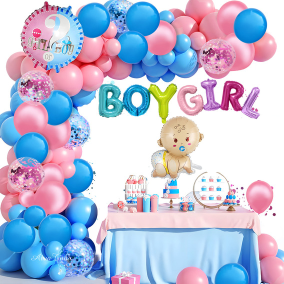 Decoraciones De Revelación Género De Globos Para Niño O Niña