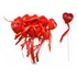 Corazón Con Frase En Pincho De Metal  Pack X 12