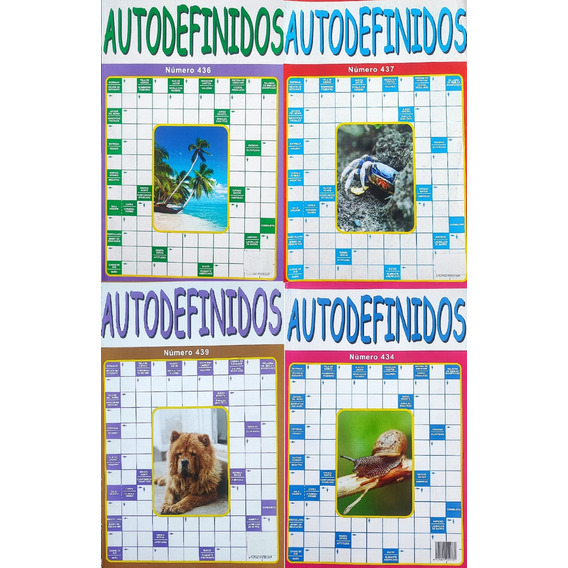 Autodefinidos  Pack 4 Revistas Diferentes Para Resolver