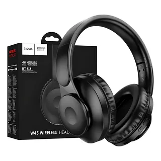 Audifonos Hoco W45 Hifi Bt 5.3 Wireless Headphones Negro