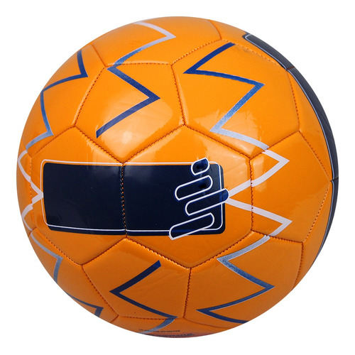 Balón De Fútbol Cosido A Maquina Oka Pro 6.0 Peso 420 Gr. Color Naranja Marino