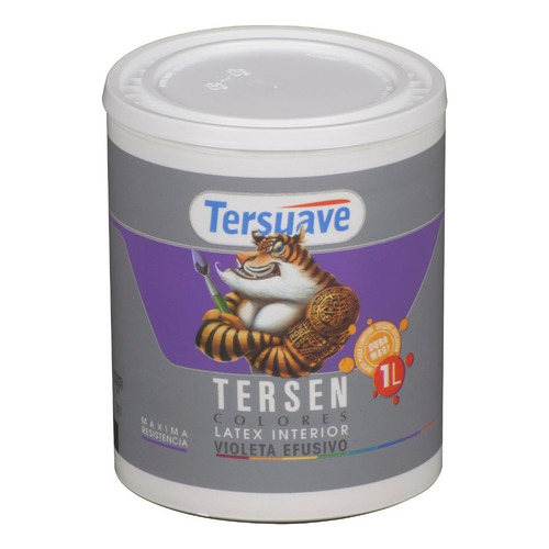 Latex Interior Tersen Mate 1 Litro Tersuave Color Violeta