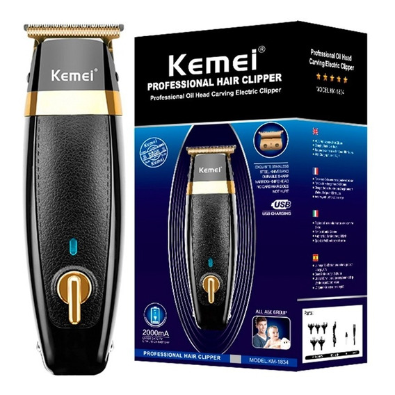 Kemei Km-1834 Maquina Patillera Trimmer Profesional 6c