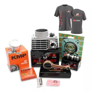 Kit 190cc Kmp Taxado+comando Preparado+biela P/titan/bros150