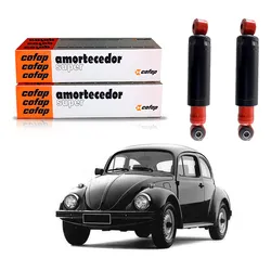  Par Amortecedor Traseiro Fusca 1300 1500 1600 1959 A 1986