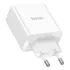 Cargador De Pared Hoco C108a Leader Dual Port Usb-c - Color Blanco