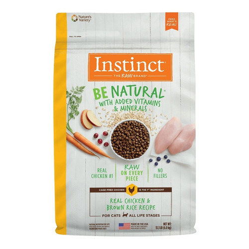 Croquetas Instinct Be Natural Pollo 6 Kg Para Gatos