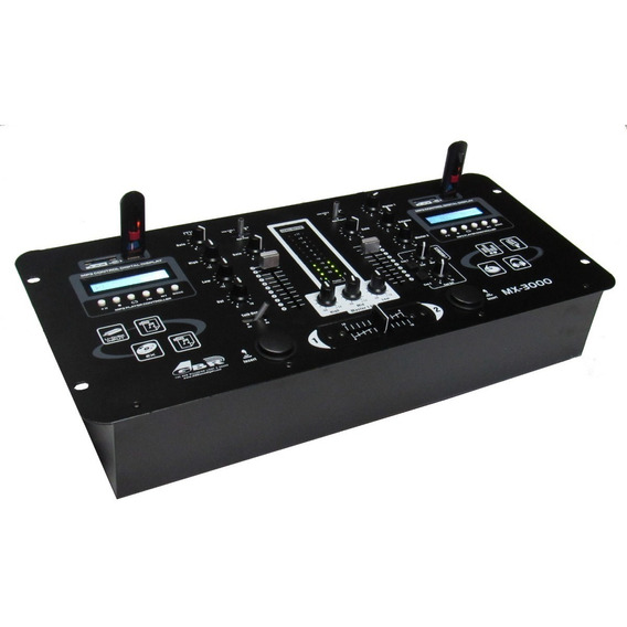 Consola Mixer Doble Usb Mp3 Display Dj Stereo 5  Entradas