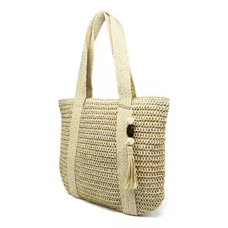 Bolsa Feminina De Palha Para Praia E Piscina - Premium Nova