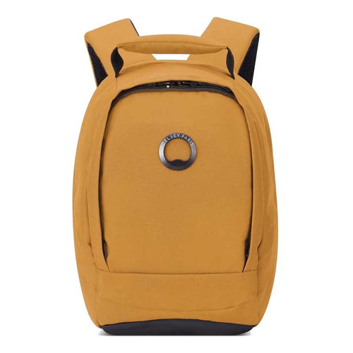 Mochila Porta Tablet Ecologica Delsey Mini Securban Color Amarillo Diseño De La Tela Mini Securban