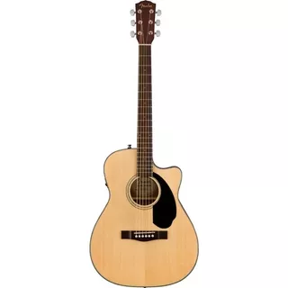 Guitarra Electroacústica Fender Classic Design Cc-60sce 097-0153-021 Para Diestros Natural Walnut Brillante