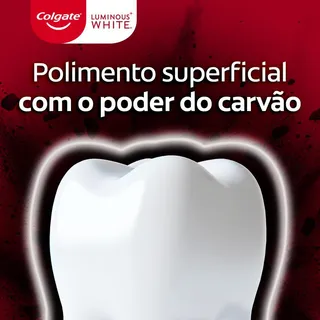 Creme Dental Clareador Colgate Luminous White Carvão Ativado 140g 4