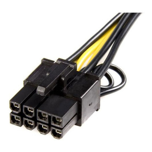 Cable Adaptador Startech Alimentacion Pcie Express 6 A 8- /v Color Negro/Amarillo