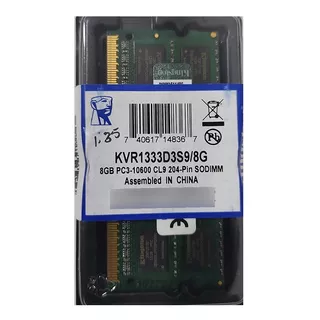 Kingston Memoria Ram Ddr3l 1333 Pc3l-10600 Mhz  8gb Laptop