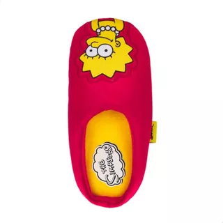 Pantufla The Simpsons Para Niña Lisa Simpsons Bordado 