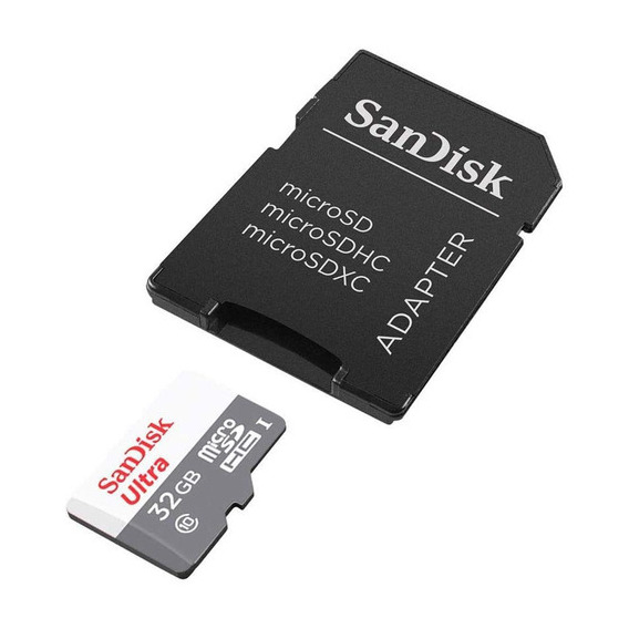 Tarjeta de memoria micro SD Sandisk Ultra de 32 GB, clase 10