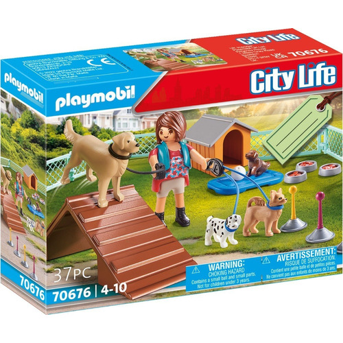 Playmobil : Gift Set - Set De De Entrenador De Perros