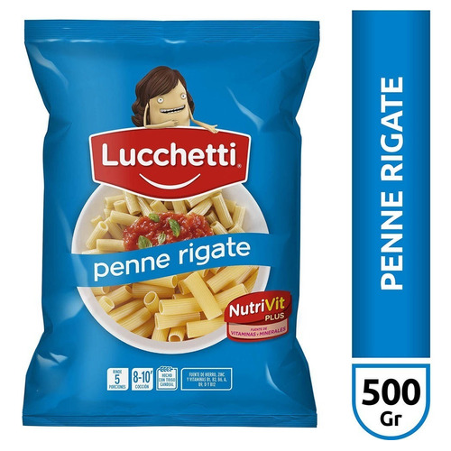 Fideos Lucchetti Penne Rigate X 500 Gr