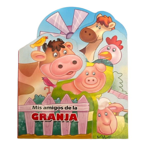 Libro Infantil Interactiva Animales Granja Tapa Dura Hojas