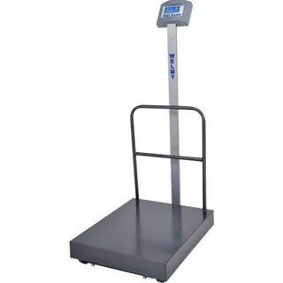 Balança Industrial 300kg Com Coluna E Grade + Bateria Welmy Cor Cinza 110v/220v