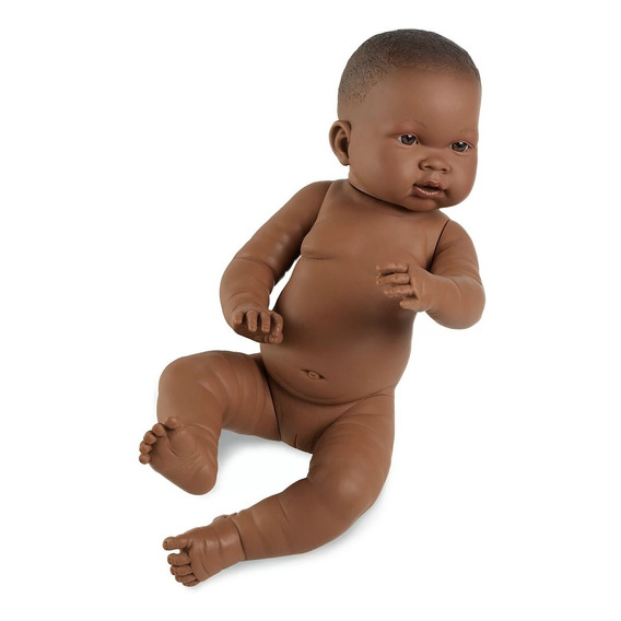 Bebe Llorens Recién Nacido Niña Mulata En Bolsa 45cm Febo
