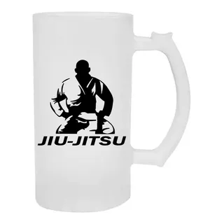 Caneca De Chopp Vidro Arte Marcial Jiu Jitsu