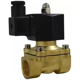 Válvula Latão Solenoide Rosca 1 Polegada Normal Fechada 220v