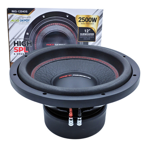 Rock Series Bocina tipo subwoofer RKS-1204OS para auto/camioneta color negro de 4Ω x 1 unidad 