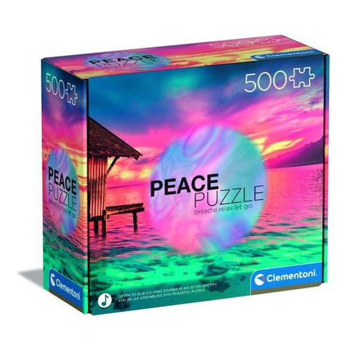 Rompecabezas Vive Presente Peace Puzzle Zen 500pz Clementoni