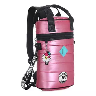 Mochila Matera Trendy Bolso Porta Mate Apto Termo 16065 Hws* Color Rosa Chicle