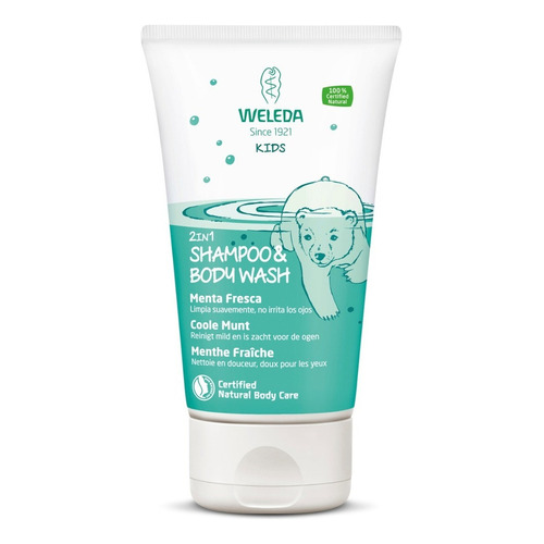 Shampoo Y Gel De Ducha 2 En 1 Menta Fresca Weleda