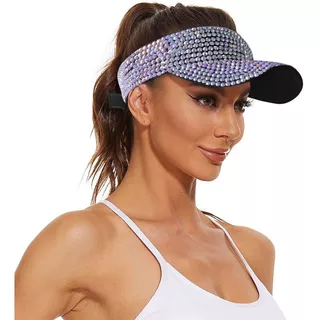 Sombrero Brilla Cristal Gorro Desolar Protección Mujer Moda