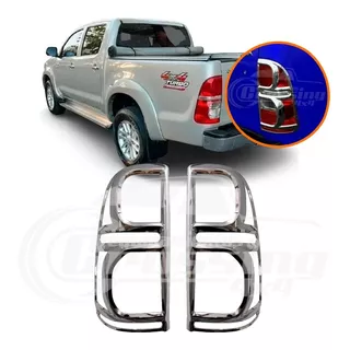 Mascara Cromada Cubre Marco Aro Faro Trasero Hilux 2012 2015