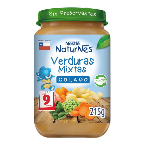 Colado Nestlé® Naturnes® Verduras Mixtas 215g
