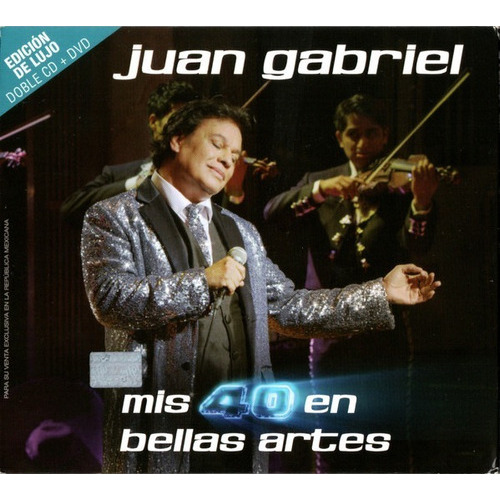 Mis 40 En Bellas Artes - Juan Gabriel - 2 Cd + Dvd - Nuevo