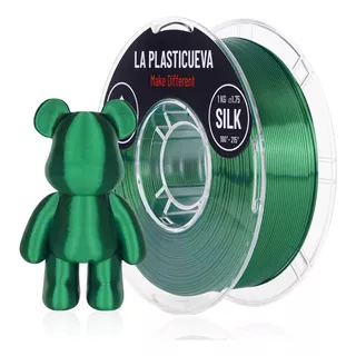 Silk 1.75 1kg Filamento Seda 3d Premium Color Verde