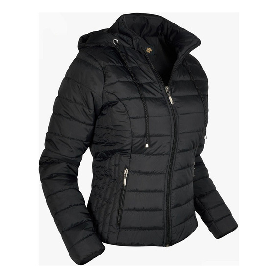 Chaqueta Mujer Capota Impermeable Acolchada Liviana