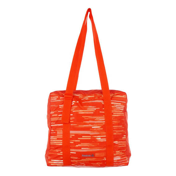 Bolso Deportivo Cartera Mujer Reebok Workout Ready W Graphic Color Naranja Rayado