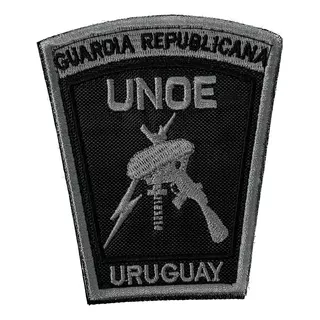 Parche Bordado Distintivo Unoe Guardia Republicana Color Gris