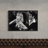 Cuadro Con Vidrio - Scarface Elvira & Tony 75x50