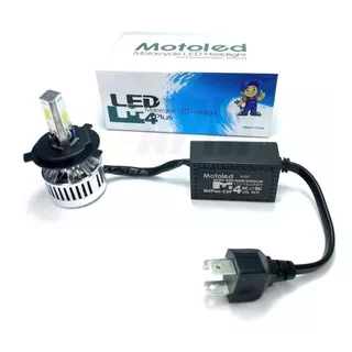 Bombillo Hid Led Moto O Carro 6000lm H4 Hi/low + Cocuyos