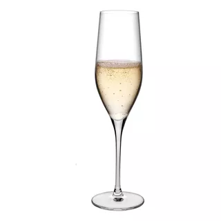 Copa Champagne Cristal X 6 Unid Nude Vinifera 245 Cc Color Transparente