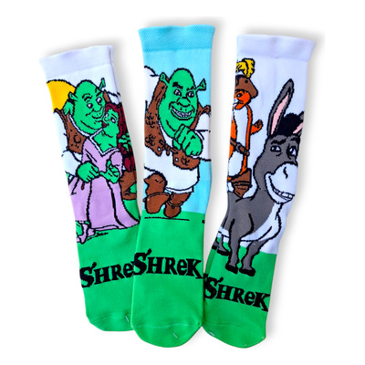 Calcetas Shrek Fiona Burro Gato Con Botas