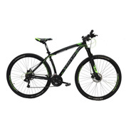 Mountain Bike Venzo Shadow Series Loki Evo R29 M 21v Frenos De Disco Mecánico Cambios Shimano Color Negro/verde  