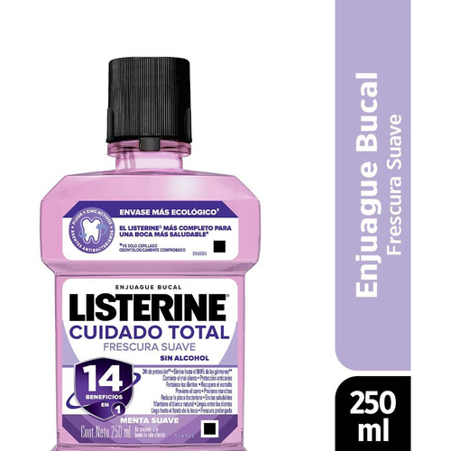 Listerine Cuidado Total Zero X 250ml
